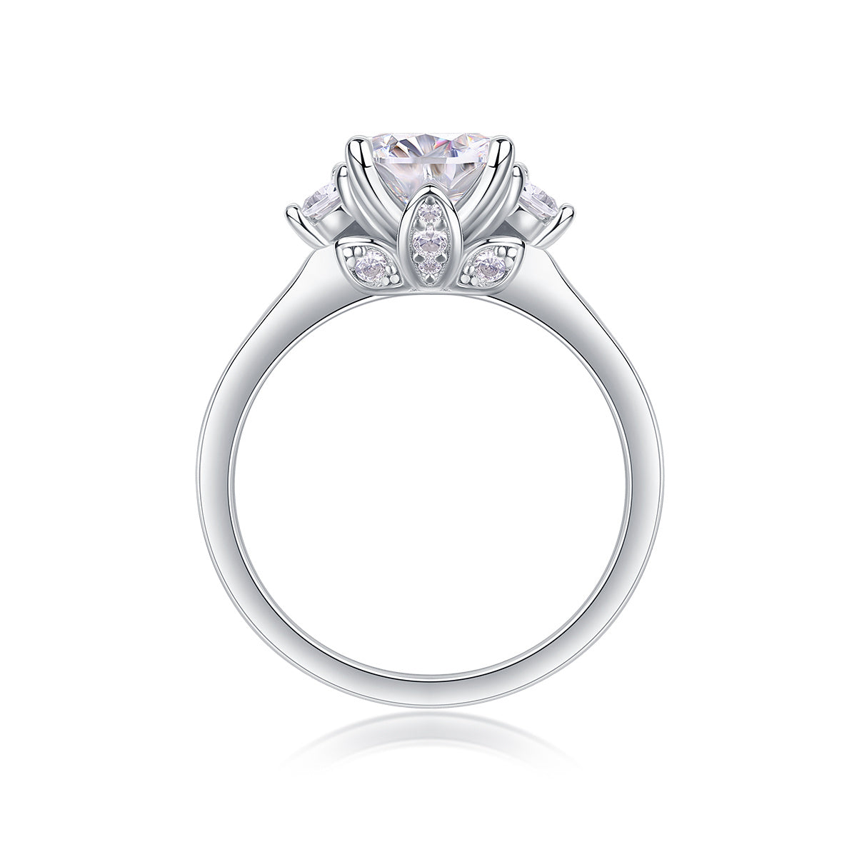 Starry Night Brilliance - A Fashionable And Luxurious Jewelry Piece Set With 2-carat Moissan Diamond S925 Sterling Silver And Platinum-plated Diamond