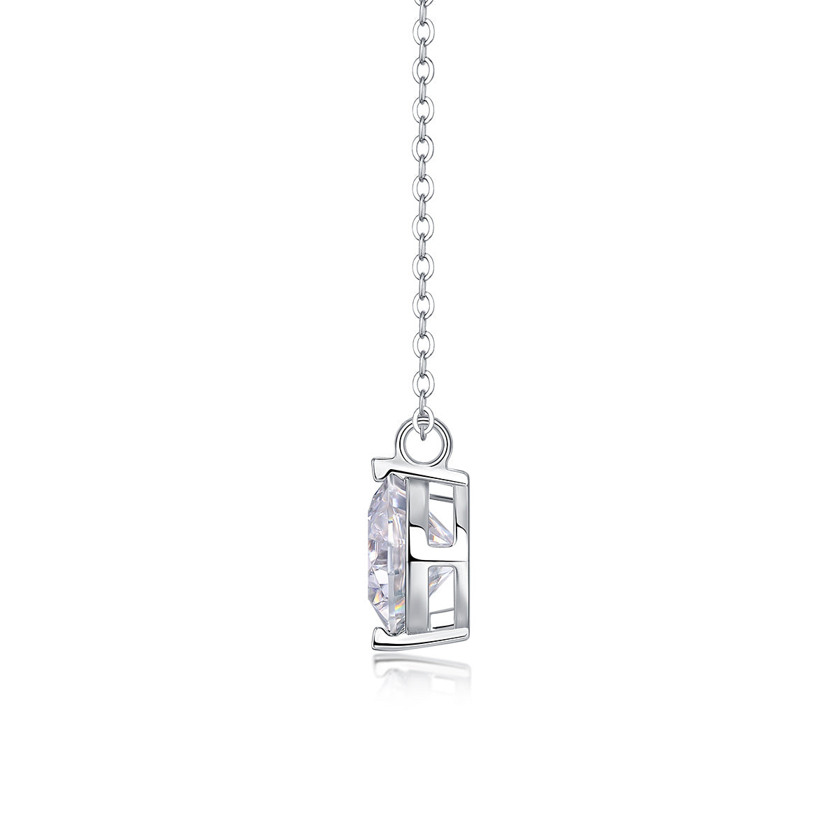 Time Lasts - A Fashionable And Luxurious Diamond Jewelry Pendant Set With 2-carat, 3-carat And 5-carat Moissan Diamonds, S925 Sterling Silver And Platinum Plating