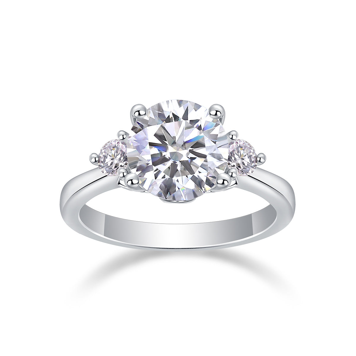 Starry Night Brilliance - A Fashionable And Luxurious Jewelry Piece Set With 2-carat Moissan Diamond S925 Sterling Silver And Platinum-plated Diamond