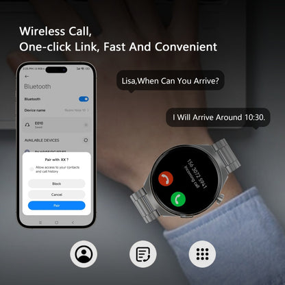New SENBONO V19 Business Men Smart Watch Answer Call Heart Rate Water Proof Sports Fitness Smartwatch Men