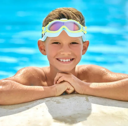Kids Swim Goggles With Ear Plugs UV Protection Anti-Fog Leak Proof