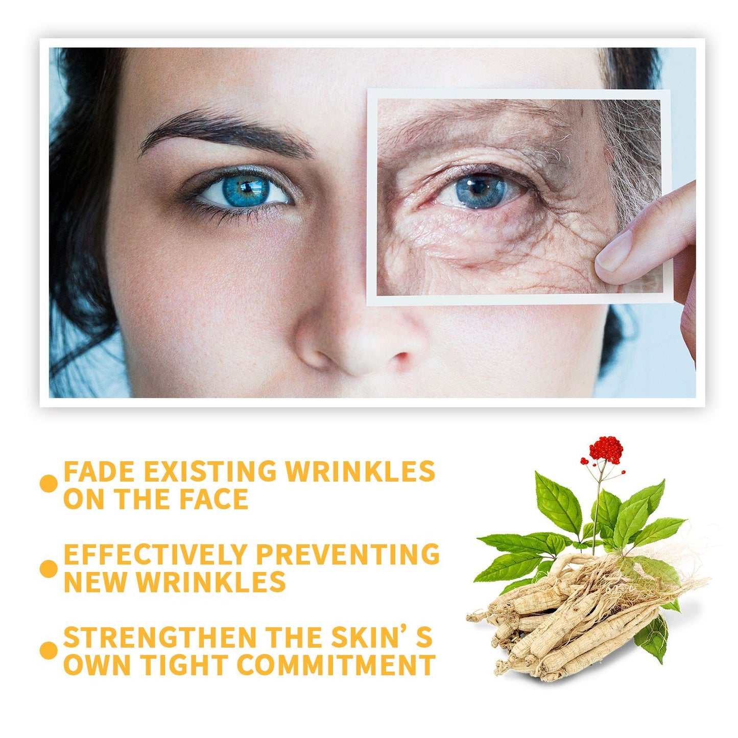 NEW EELHOE Ginseng Essence For Fading Fine Lines, Firming Face, And Moisturizing Skin Serum