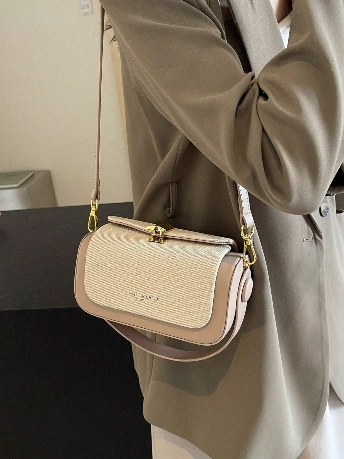 Women's Fashion Trapezoid Handbag With Top Handle, Elegant & Simple Design, Large Capacity, Bag For Women Elegant